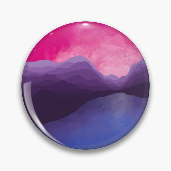Item preview, Bisexual pride landscape - subtle pride design designed and sold by ggargoyles.