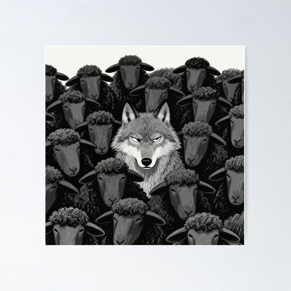 Item preview, Master of Disguise: Wolf in Black Sheep's Clothing designed and sold by zzz888.
