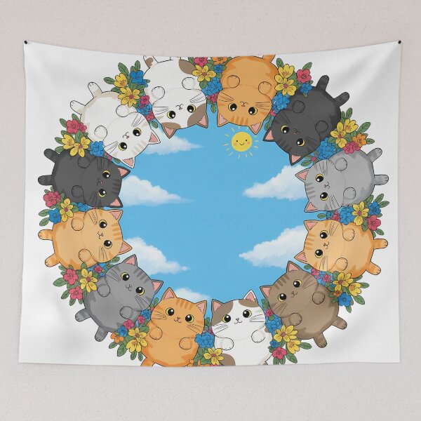 Item preview, Feline Flower Power Collective designed and sold by meesub.