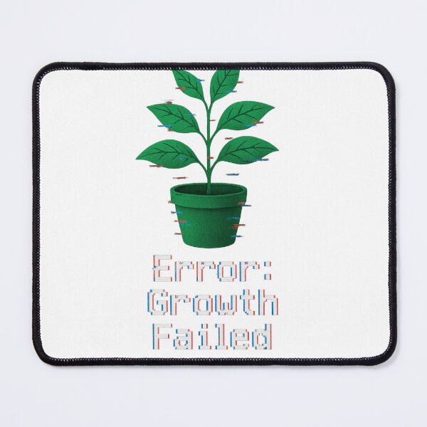 Item preview, Error: Growth Failed – Glitch Plant Aesthetic Design designed and sold by cocoshopdesign.