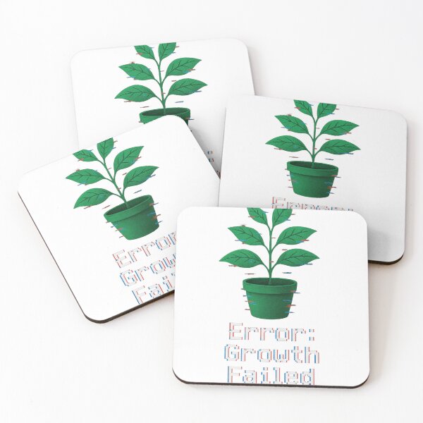 Item preview, Error: Growth Failed – Glitch Plant Aesthetic Design designed and sold by cocoshopdesign.