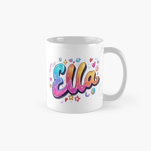 Item preview, Ella – Colorful 3D Lettering Design designed and sold by AlexLineArt.