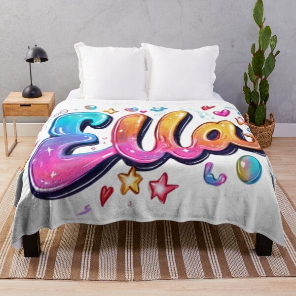 Item preview, Ella – Colorful 3D Lettering Design designed and sold by AlexLineArt.
