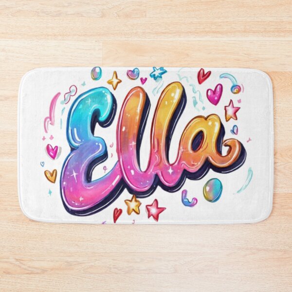 Item preview, Ella – Colorful 3D Lettering Design designed and sold by AlexLineArt.