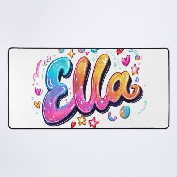 Item preview, Ella – Colorful 3D Lettering Design designed and sold by AlexLineArt.