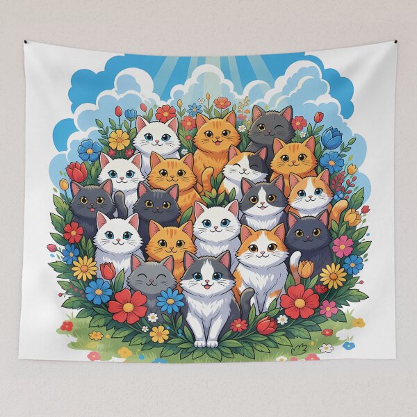 Item preview, Vibrant Vibe Cat Crew designed and sold by meesub.