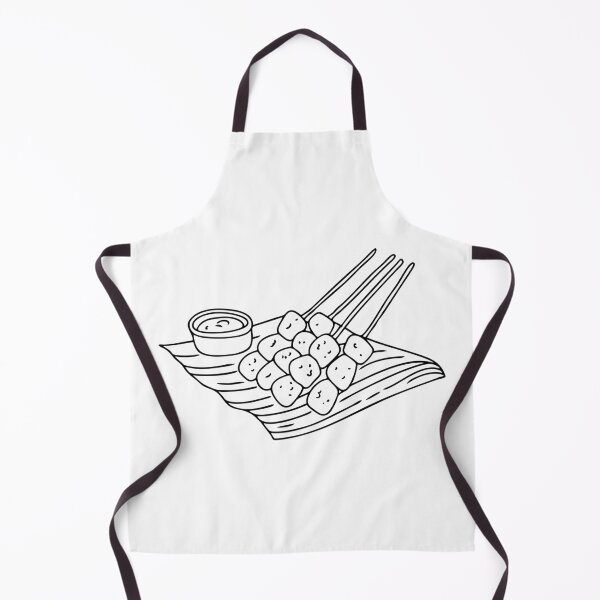 Item preview, A bundle of satay sticks on banana leaf with dipping sauce designed and sold by rasagamastore.