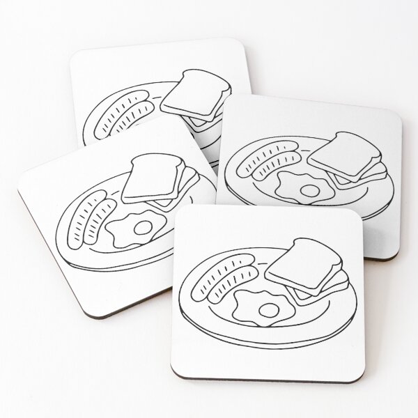 Item preview, A breakfast plate with sausages, eggs, and toast designed and sold by rasagamastore.