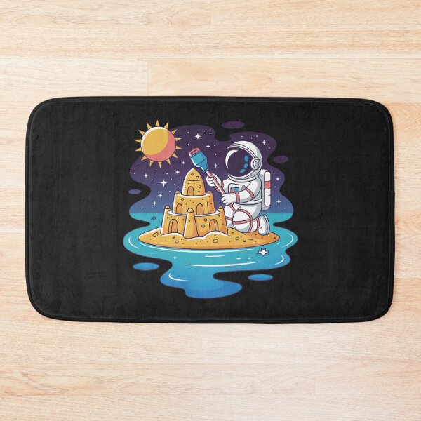 Item preview, Sandcastle Astronaut – Funny Summer Beach Space Explorer Design designed and sold by ColorSplash123.