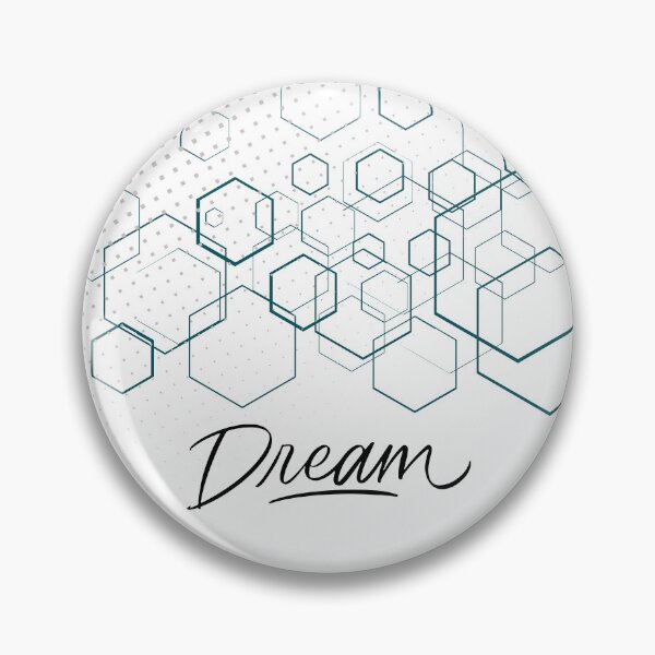 Item preview, Geometric Hexagon Dream Quote Abstract designed and sold by Happyfreedom.