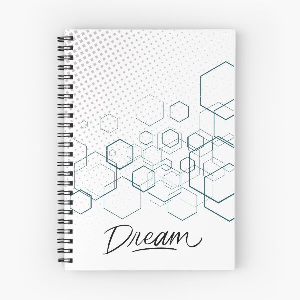 Item preview, Geometric Hexagon Dream Quote Abstract designed and sold by Happyfreedom.