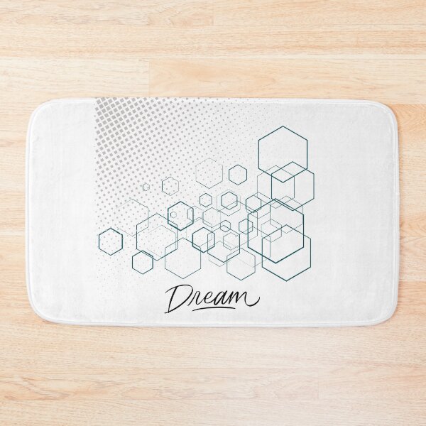 Item preview, Geometric Hexagon Dream Quote Abstract designed and sold by Happyfreedom.