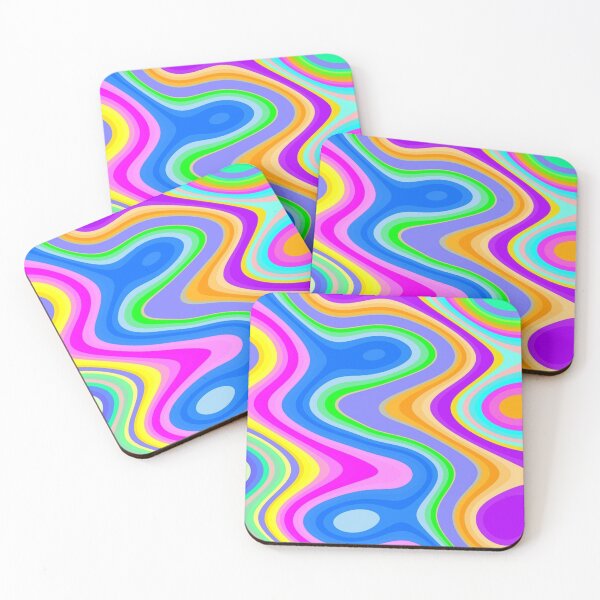 Item preview, Vibrant Psychedelic Groovy Wave Pattern tshirt designed and sold by anandsiva2703.