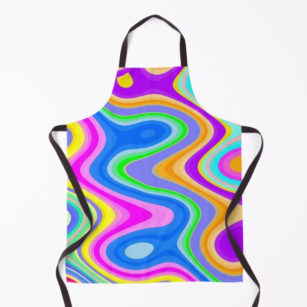 Item preview, Vibrant Psychedelic Groovy Wave Pattern tshirt designed and sold by anandsiva2703.