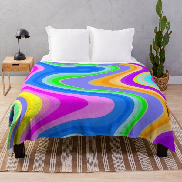 Item preview, Vibrant Psychedelic Groovy Wave Pattern tshirt designed and sold by anandsiva2703.