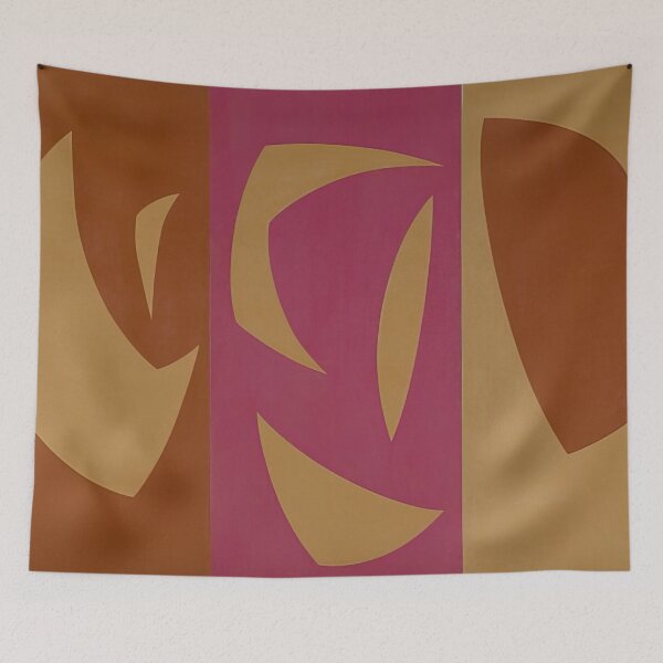 Item preview, Triptyque Ocrevioletrouge By Fernand Leduc designed and sold by Sirintyfree.