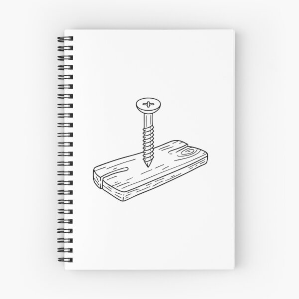 Item preview, A screw partially driven into a cracked wooden plank designed and sold by rasagamastore.