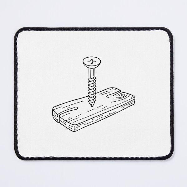 Item preview, A screw partially driven into a cracked wooden plank designed and sold by rasagamastore.