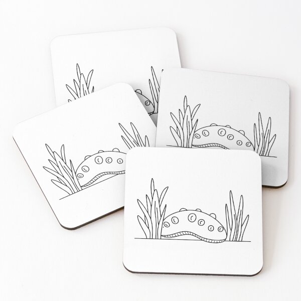 Item preview, A sea cucumber moving slowly among seagrass and coral designed and sold by rasagamastore.