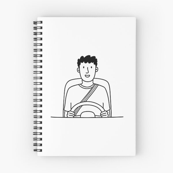 Item preview, A driver seated behind the wheel wearing a seatbelt designed and sold by rasagamastore.