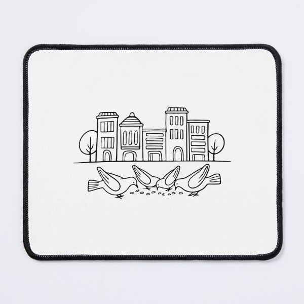 Item preview, A group of doves pecking at seeds on the park ground designed and sold by rasagamastore.