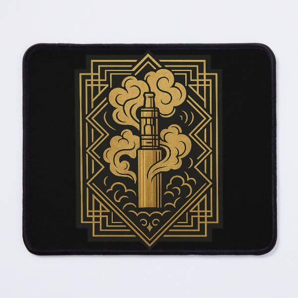 Item preview, Art Deco Vape – Golden Geometric Vaping Design designed and sold by House of Taste Designs.