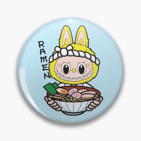 Item preview, Cute Labubu Eating Ramen designed and sold by BrownHorse90s.