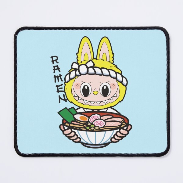 Item preview, Cute Labubu Eating Ramen designed and sold by BrownHorse90s.