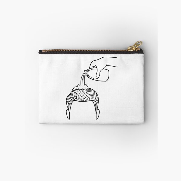 Item preview, A hand pouring shampoo onto hair and gently scrubbing it designed and sold by rasagamastore.