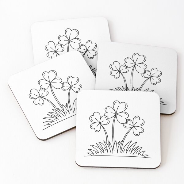 Item preview, A cluster of shamrocks covering a patch of soft grass designed and sold by rasagamastore.