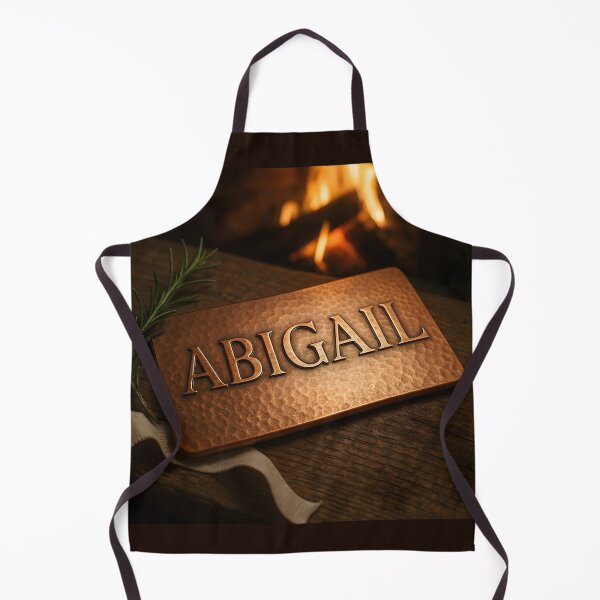 Item preview, ABIGAIL Copper Hearth Name Print – Hammered Plate Typography by Firelight designed and sold by VoidBloom Studio.