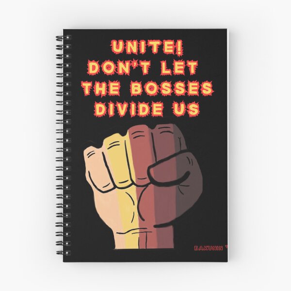 Item preview, UNITE! DON'T LET THE BOSSES DIVIDE US! POLITICAL designed and sold by Arty-Coop.
