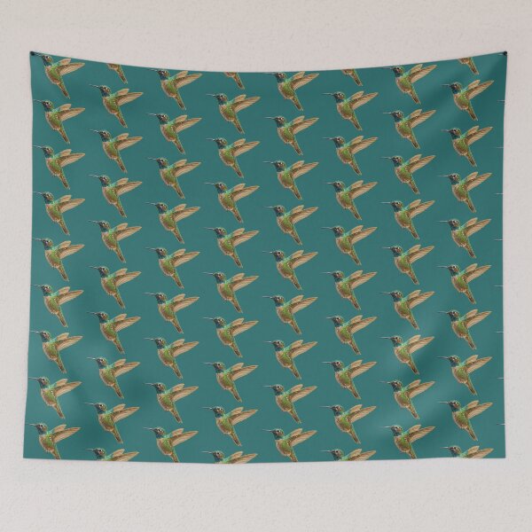 Item preview, Magical Colorful Hummingbird Fantasy Art designed and sold by GingerLabz.
