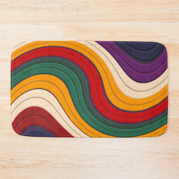 Item preview, Abstract Layered Swirl Pattern in Retro Jewel Tones designed and sold by anandsiva2703.