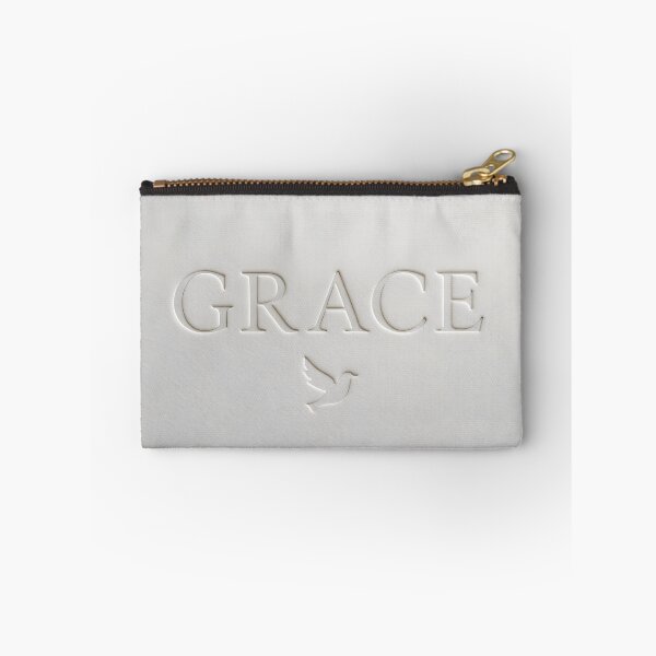 Item preview, GRACE Minimalist Embossed Name Print – White Dove Symbol on Textured Cotton Paper, Neutral Nursery & Home Decor designed and sold by VoidBloom Studio.