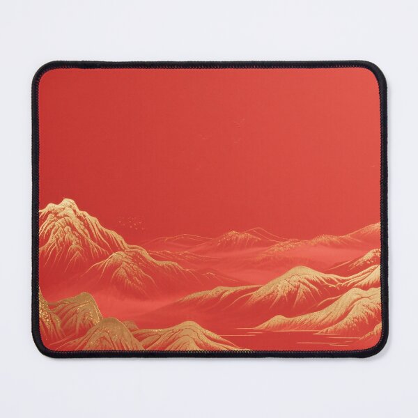 Item preview, Auspicious Golden Peaks on Crimson Waters designed and sold by zzz888.