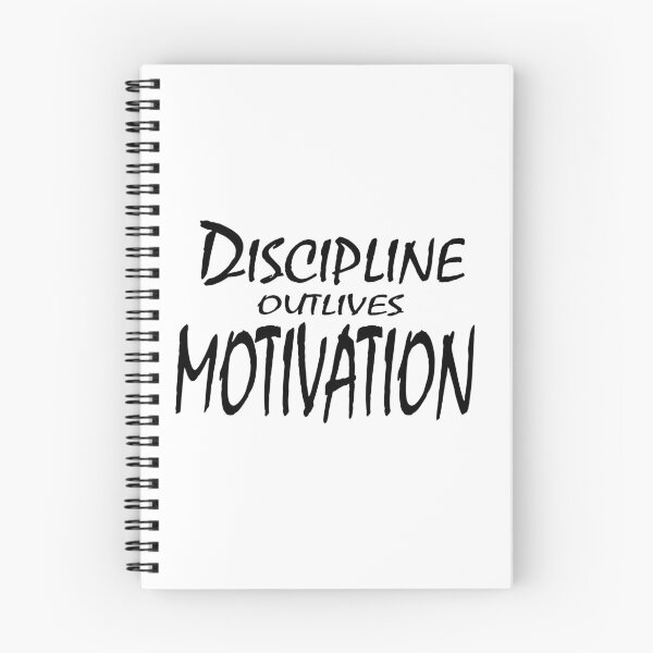 Item preview, Discipline Outlives Motivation – Consistency Mindset Quote Design designed and sold by ArtNestVerse.