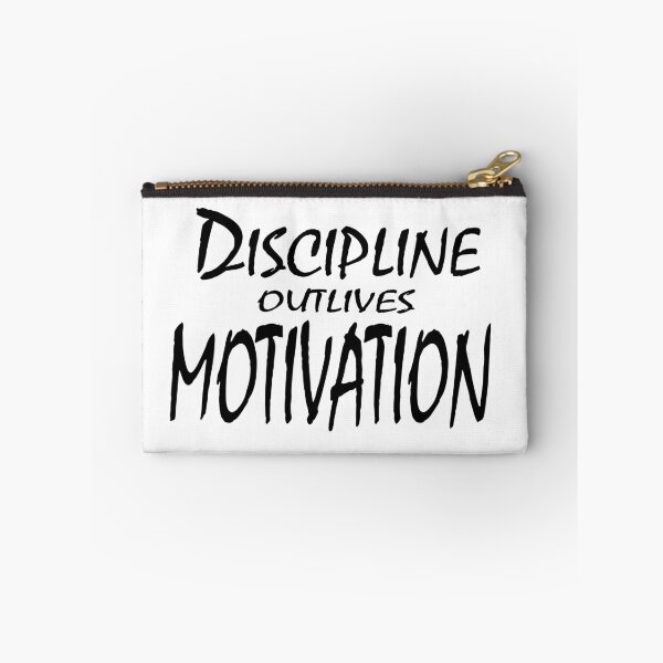 Item preview, Discipline Outlives Motivation – Consistency Mindset Quote Design designed and sold by ArtNestVerse.