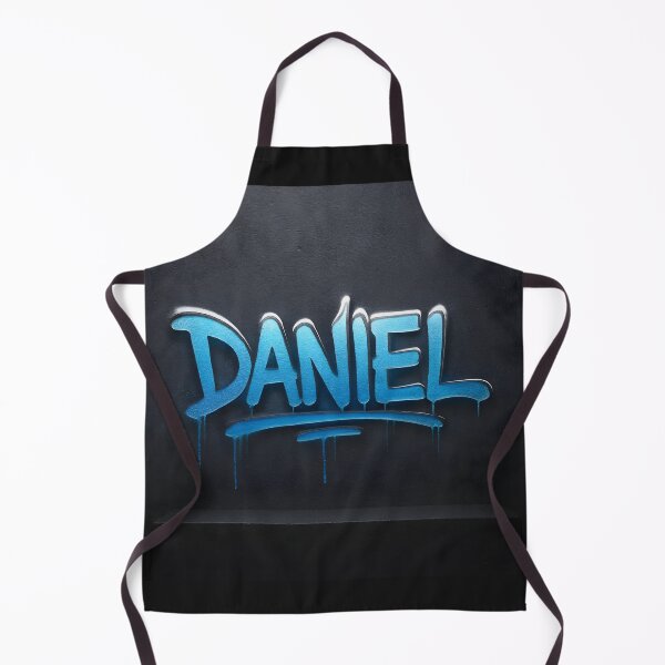 Item preview, DANIEL Graffiti Name Art – Urban Slate Wall Tag in Electric Blue designed and sold by VoidBloom Studio.