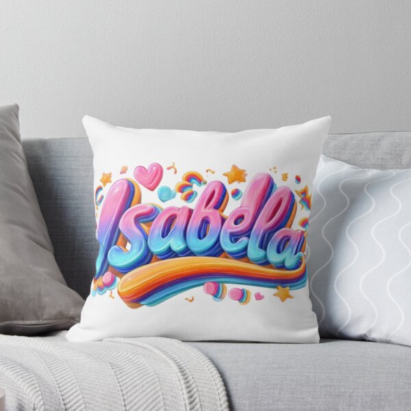 Item preview, Isabela – Colorful 3D Lettering Design designed and sold by AlexLineArt.