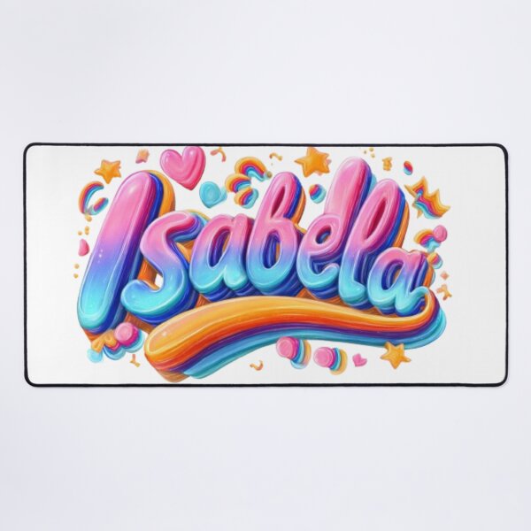 Item preview, Isabela – Colorful 3D Lettering Design designed and sold by AlexLineArt.