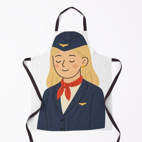 Item preview, Scandinavian Stewardess | Cute Flight Attendant Illustration | Aviation Lover Gift designed and sold by TshirtMyMom.