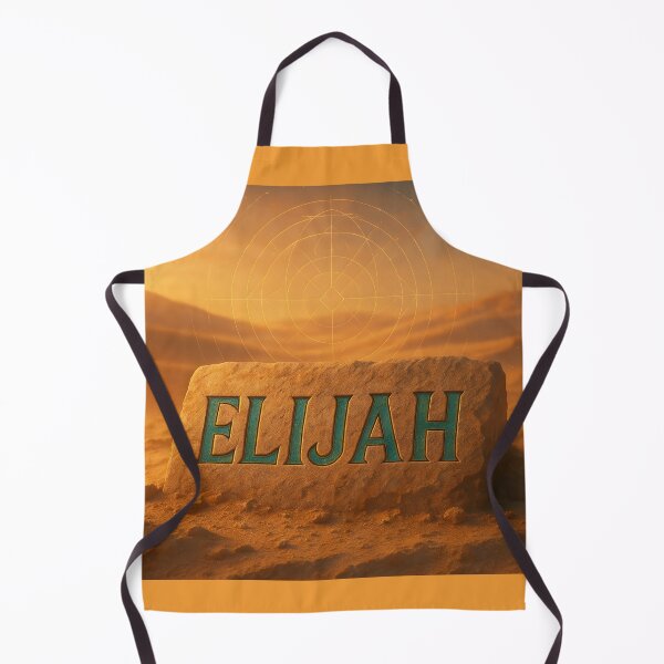 Item preview, ELIJAH Desert Stone Name Print – Sandstone Carving with Turquoise Inlay & Star Map designed and sold by VoidBloom Studio.