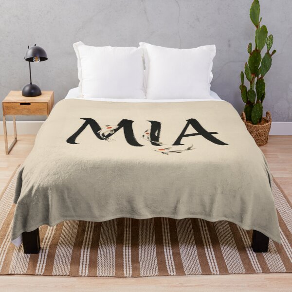 Item preview, MIA Koi Brush Name Print – Japanese Sumi-Ink Typography on Ivory designed and sold by VoidBloom Studio.