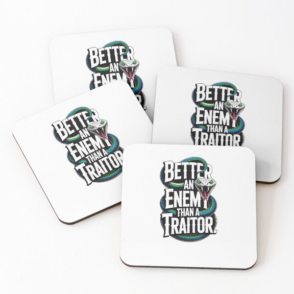 Item preview, Better an Enemy Than a Traitor – Snake Head Gothic Quote T-Shirt designed and sold by Selora1.