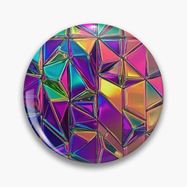 Item preview, Holographic Prismatic Tiles - Iridescent Reflections designed and sold by MidArtForge.