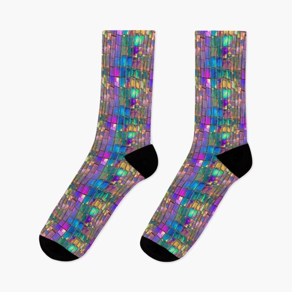 Item preview, Holographic Prismatic Tiles - Iridescent Reflections designed and sold by MidArtForge.