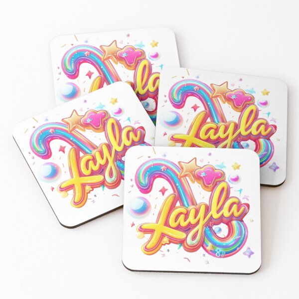 Item preview, Layla – Colorful 3D Lettering Design designed and sold by AlexLineArt.