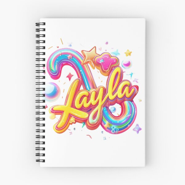 Item preview, Layla – Colorful 3D Lettering Design designed and sold by AlexLineArt.