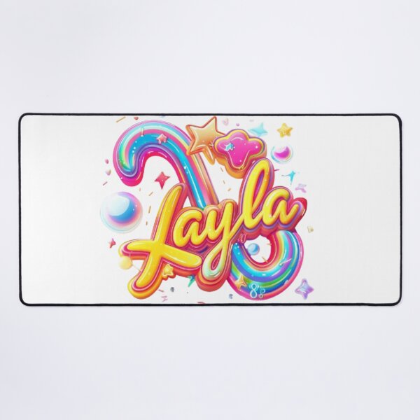 Item preview, Layla – Colorful 3D Lettering Design designed and sold by AlexLineArt.